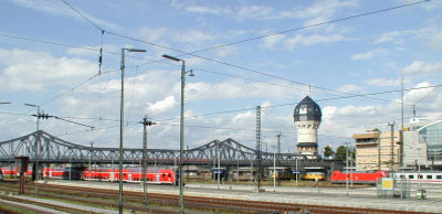 Der Turm im Bahnhofsgelände